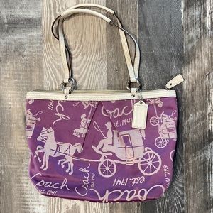 Purple Coach Purse